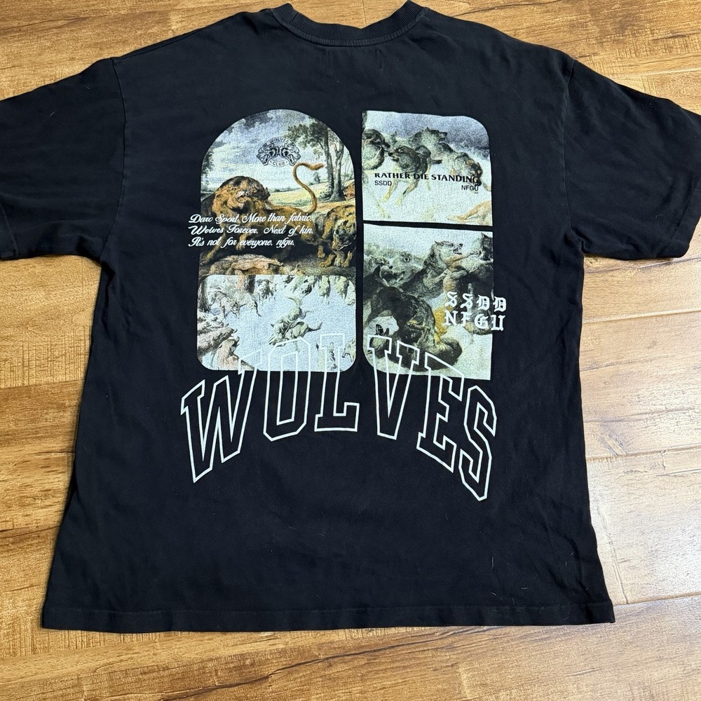 Darc Sport Wolves Club Rare Forever FROM WOMB TO TOMB PREMIUM T Shirt Sz Large
